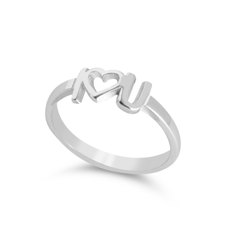 Double Initial Heart Ring – Personalized Minimalist Ring for Her