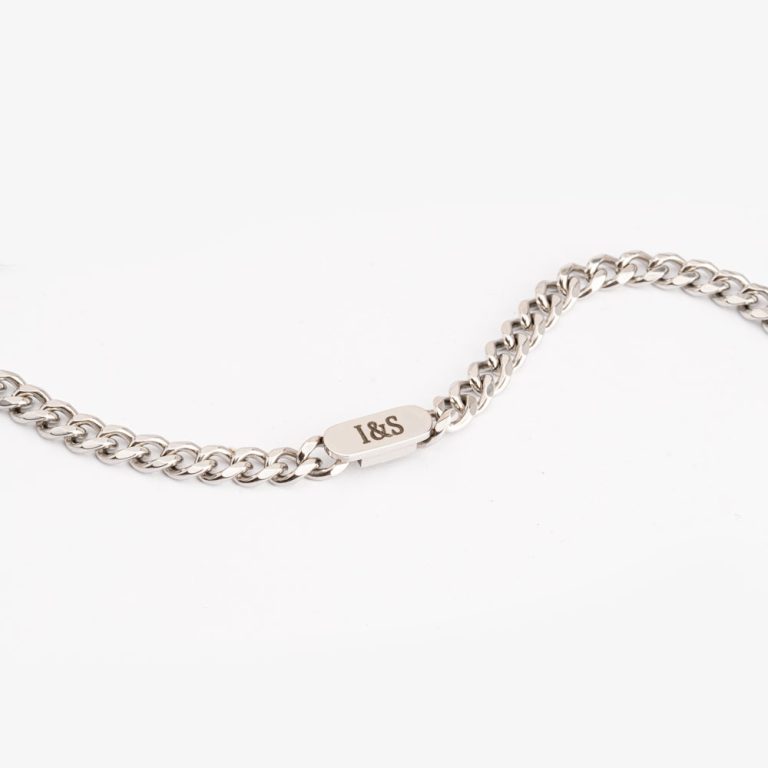 Curb Chain Necklace with Custom Plate