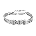 צמיד חריטה לגבר עם חריטה אישית של שמות הילדים