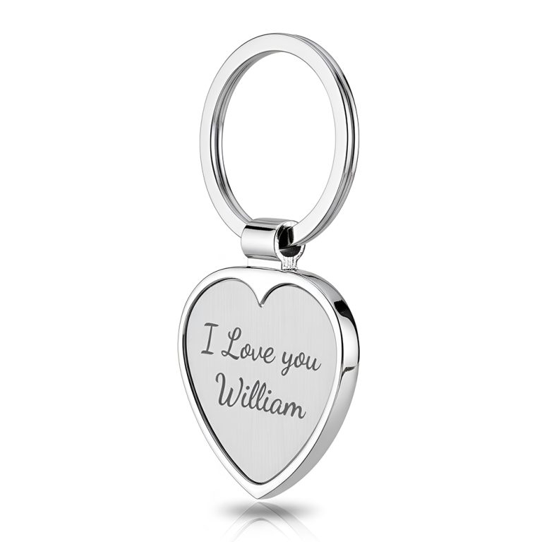 Personalized Heart Keychain