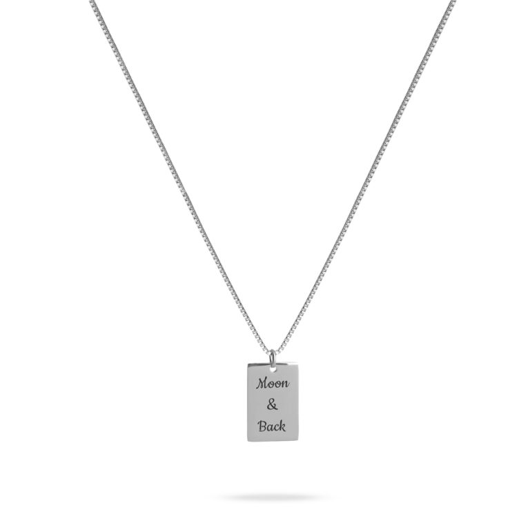 Custom Tag Necklace With Engraving