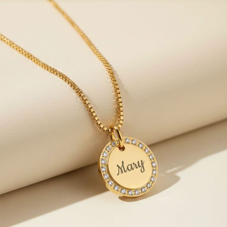 Halo CZ Round Pendant