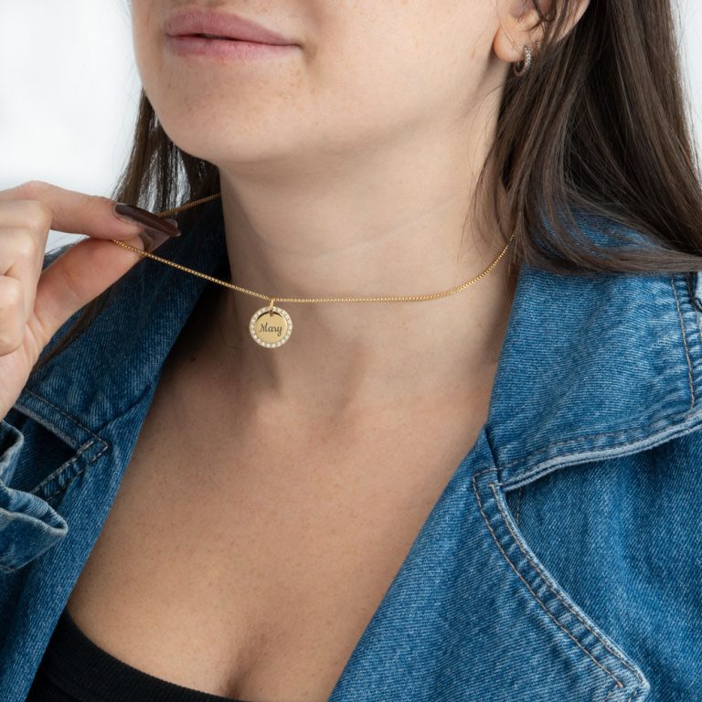 Halo CZ Round Pendant