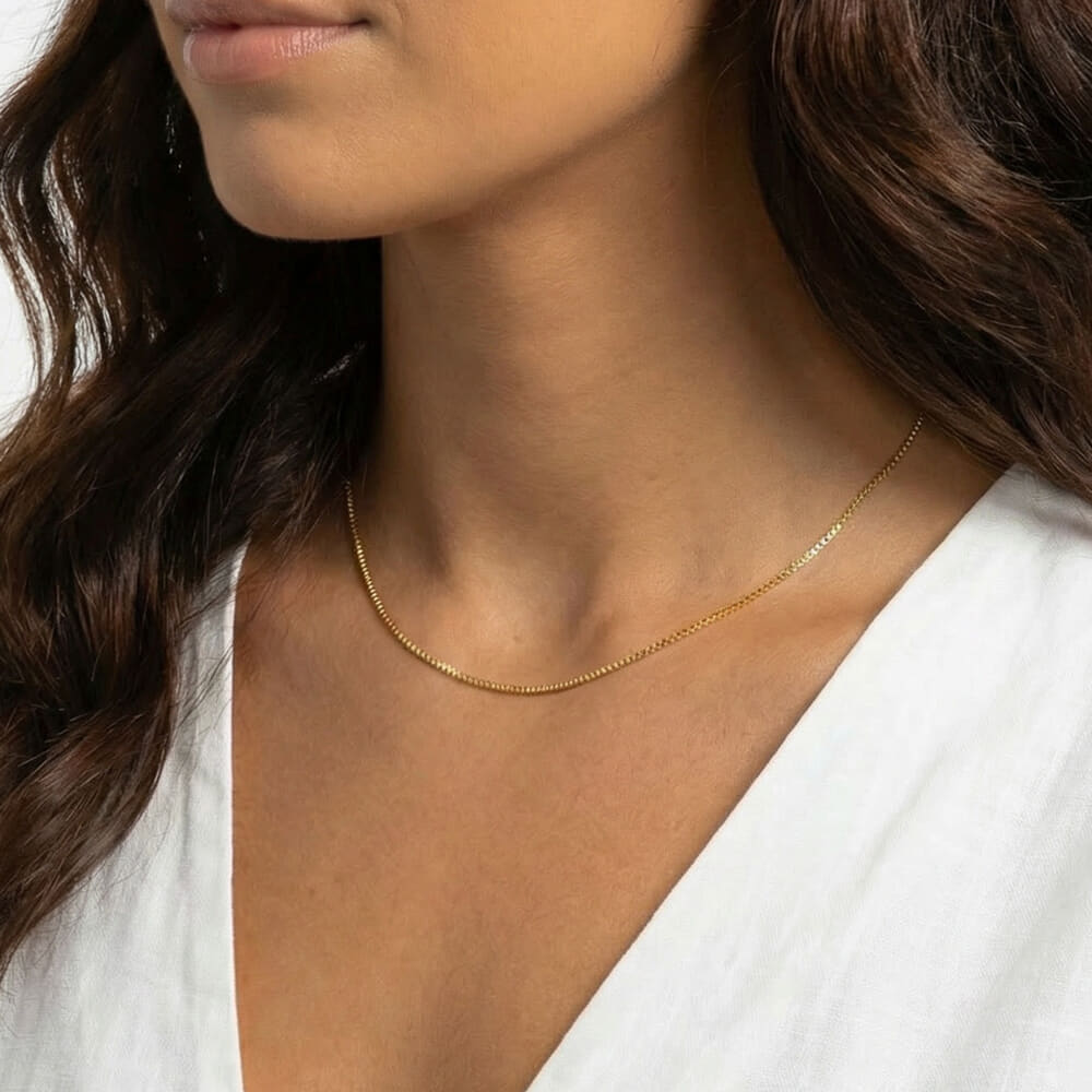 שרשרת בוקס קלאסית לאישה שרשרת בוקס קלאסית לאישה