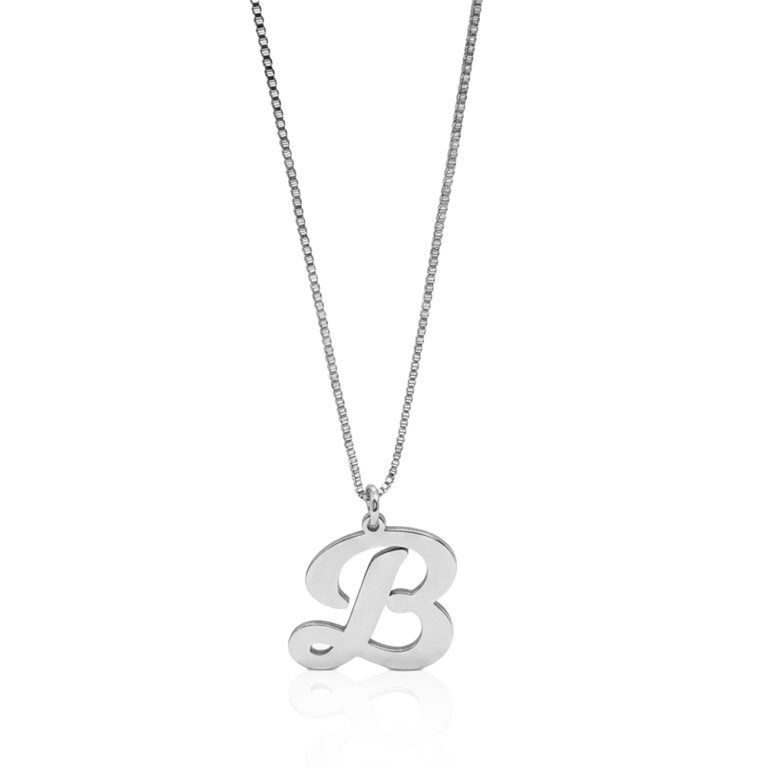 Personalized Cursive Letter Pendant